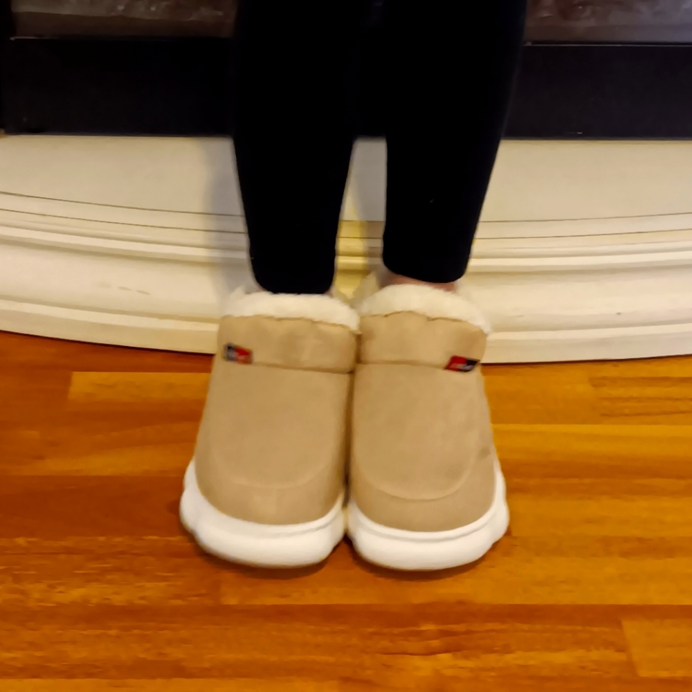Hard sole inside outside booties